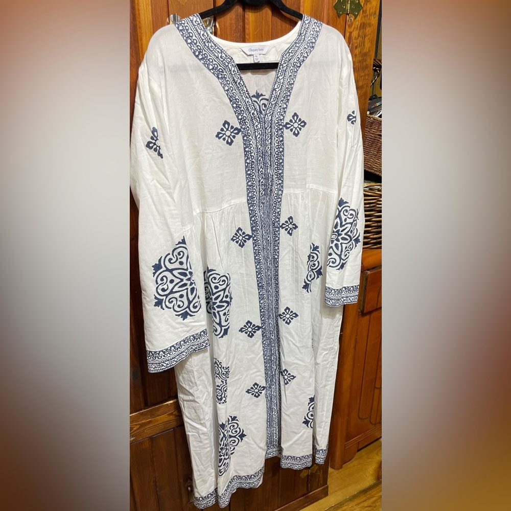 NEW NEVER WORN COMPANY STORE LIGHT COTTON BOHO DRESS XL